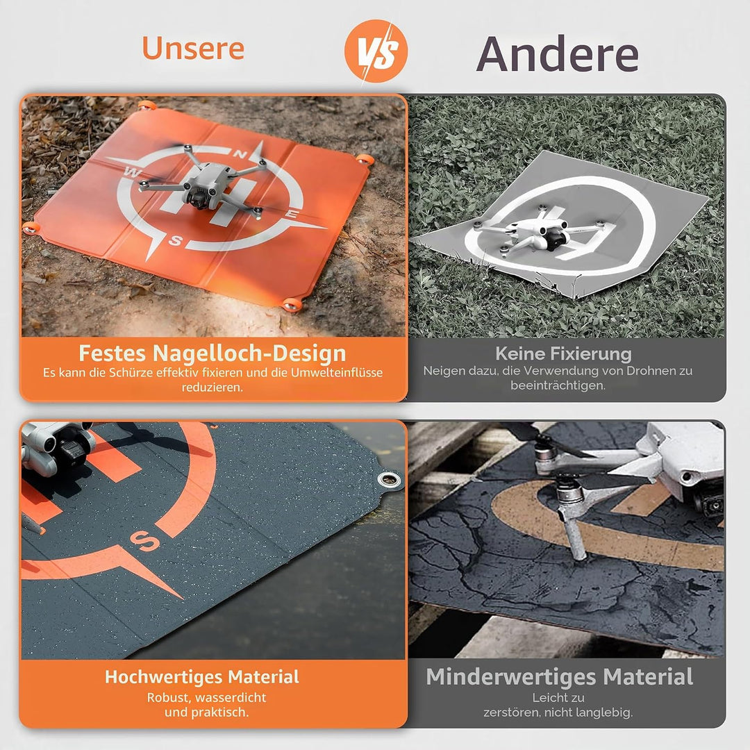Drohnen-Landeplatz,faltbares doppelseitiges wasserdichtes Universal Helipad (22in/55cm) für DJI Mini