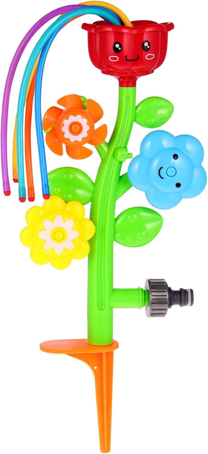 STOBOK Outdoor Wasser Spray Sprinkler Hinterhof Spinning Sprinkler Spielzeug Form Swirl Spiel Spielz
