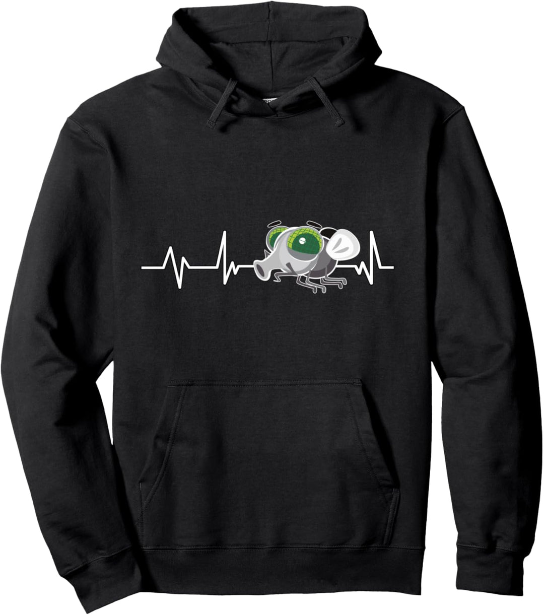 Fliege Herzschlag Geschenk Fliegen Pullover Hoodie