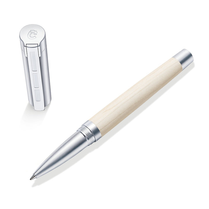 STAEDTLER Initium Lignum Tintenroller, Ahornholz, M, schwarz, Made in Germany, mit edler Geschenkver
