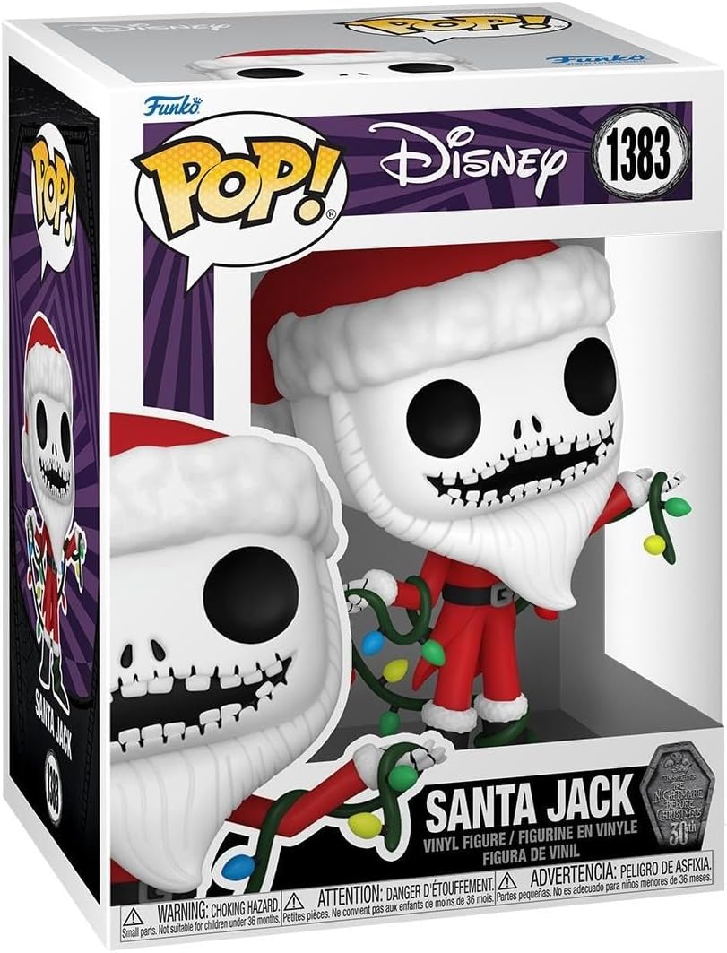 Funko Pop! Disney: The Night Before Christmas 30th - Santa Jack Skellington - The Nightmare Before C