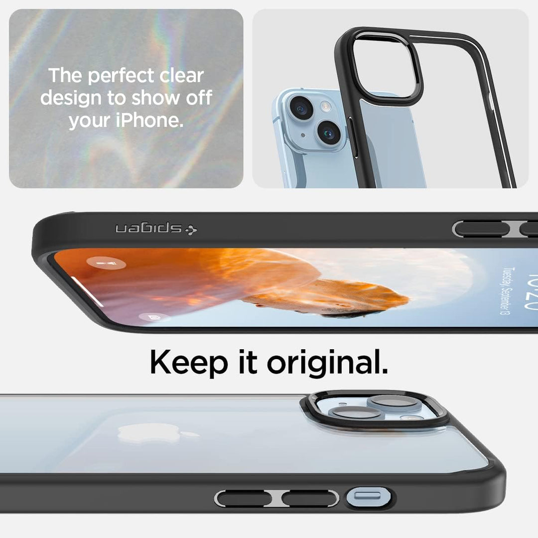 Spigen für iPhone 14 Ultra Hybrid Hülle [Anti-Yellowing] Case Handyhülle Schutzhülle Cover Transpare