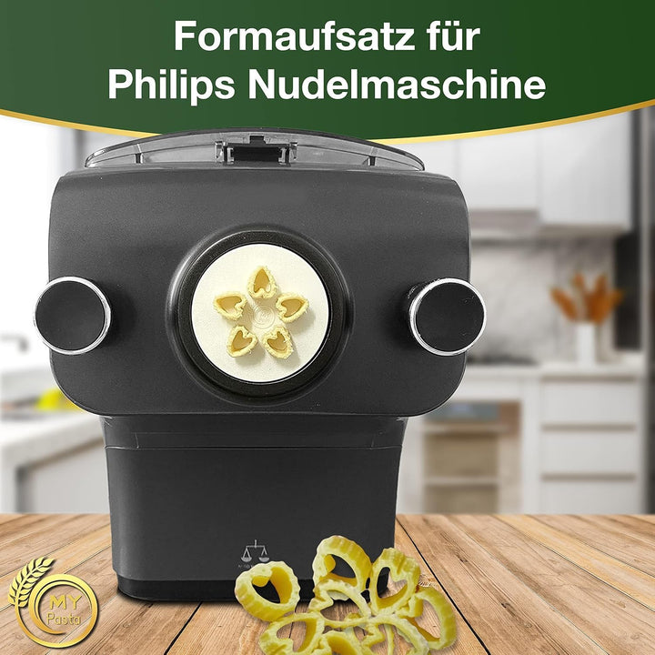 MY PASTA - Herz Rigati Herzen - Pastamaker Matrizen Pastadisc Avance Matrize für hausgemachte Pasta,