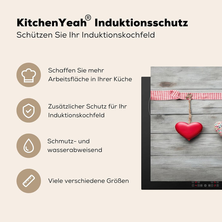 KitchenYeah© Herdabdeckplatte Einteilig Ceranfeld Abdeckplatte für | 89x51 cm - Induktionsschutz Cer