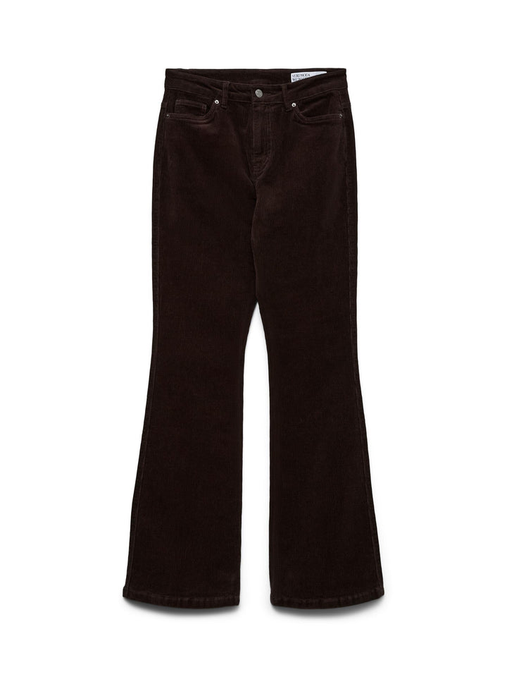 VERO MODA Female Hose VMSIGA Hohe Taille Hose XS / 34L Chocolate Torte, XS / 34L Chocolate Torte