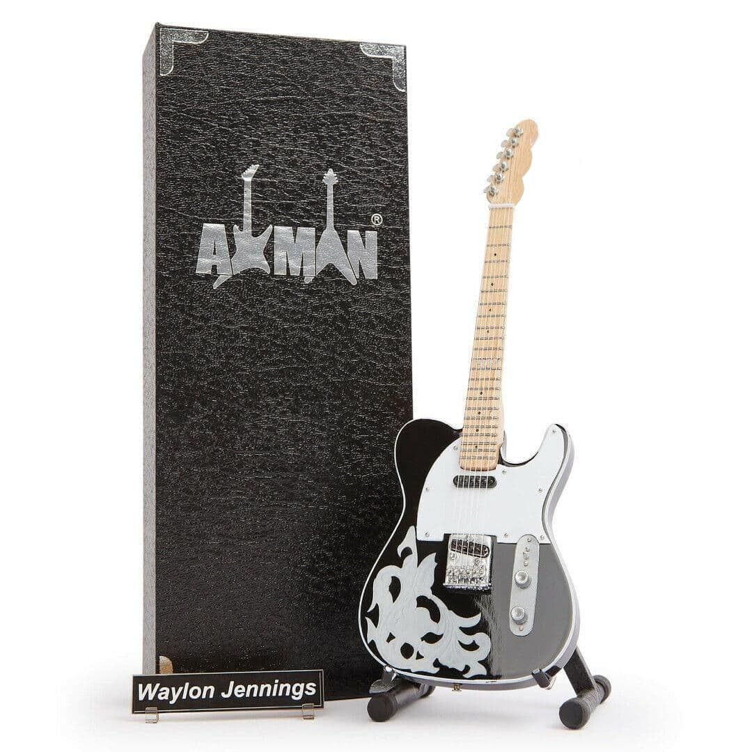 Axman Waylon Jennings Custom Shop Gitarre – Miniatur-Gitarren-Nachbildung – Musikgeschenke – Handgef