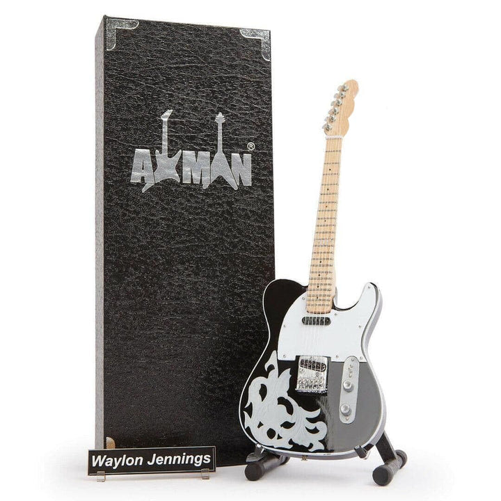 Axman Waylon Jennings Custom Shop Gitarre – Miniatur-Gitarren-Nachbildung – Musikgeschenke – Handgef