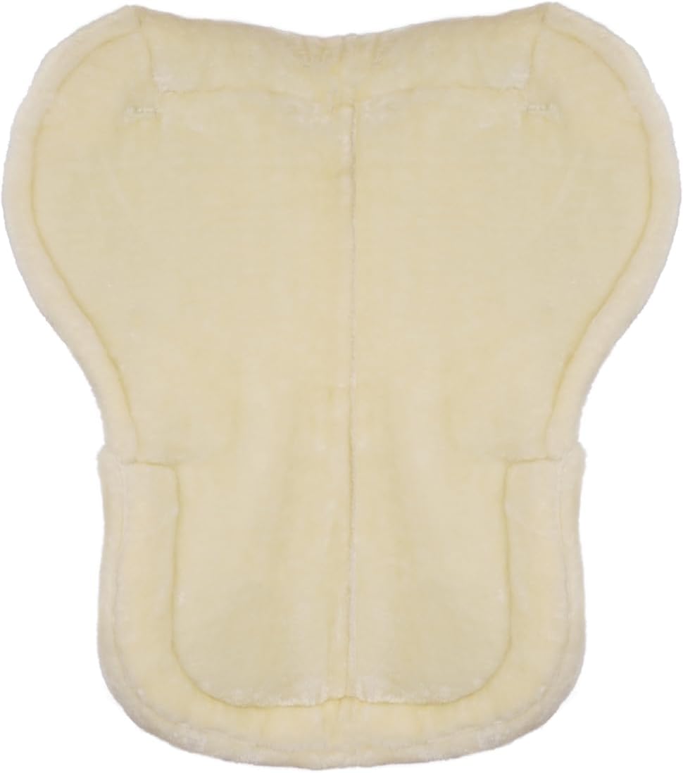 Equinate Memory Foam Sattelpad Austin mit weichem synthetischem Lammfell S - Sattelkissen für Pferd