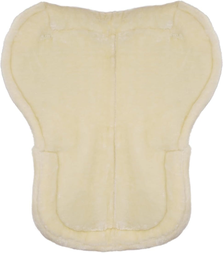 Equinate Memory Foam Sattelpad Austin mit weichem synthetischem Lammfell S - Sattelkissen für Pferd