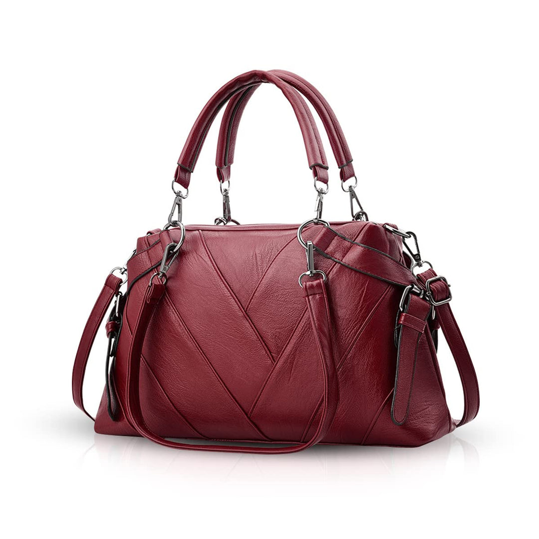 NICOLE & DORIS Handtaschen für Damen Modern Henkeltasche Schultertasche Weiche PU Leder Umhängetasch