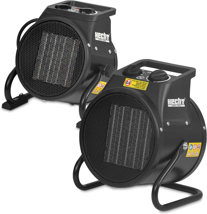 HECHT Keramik Heizstrahler (NEU) – Tragbare Heizer mit 2000W oder 3000 Watt – Thermostat – Überhitzu