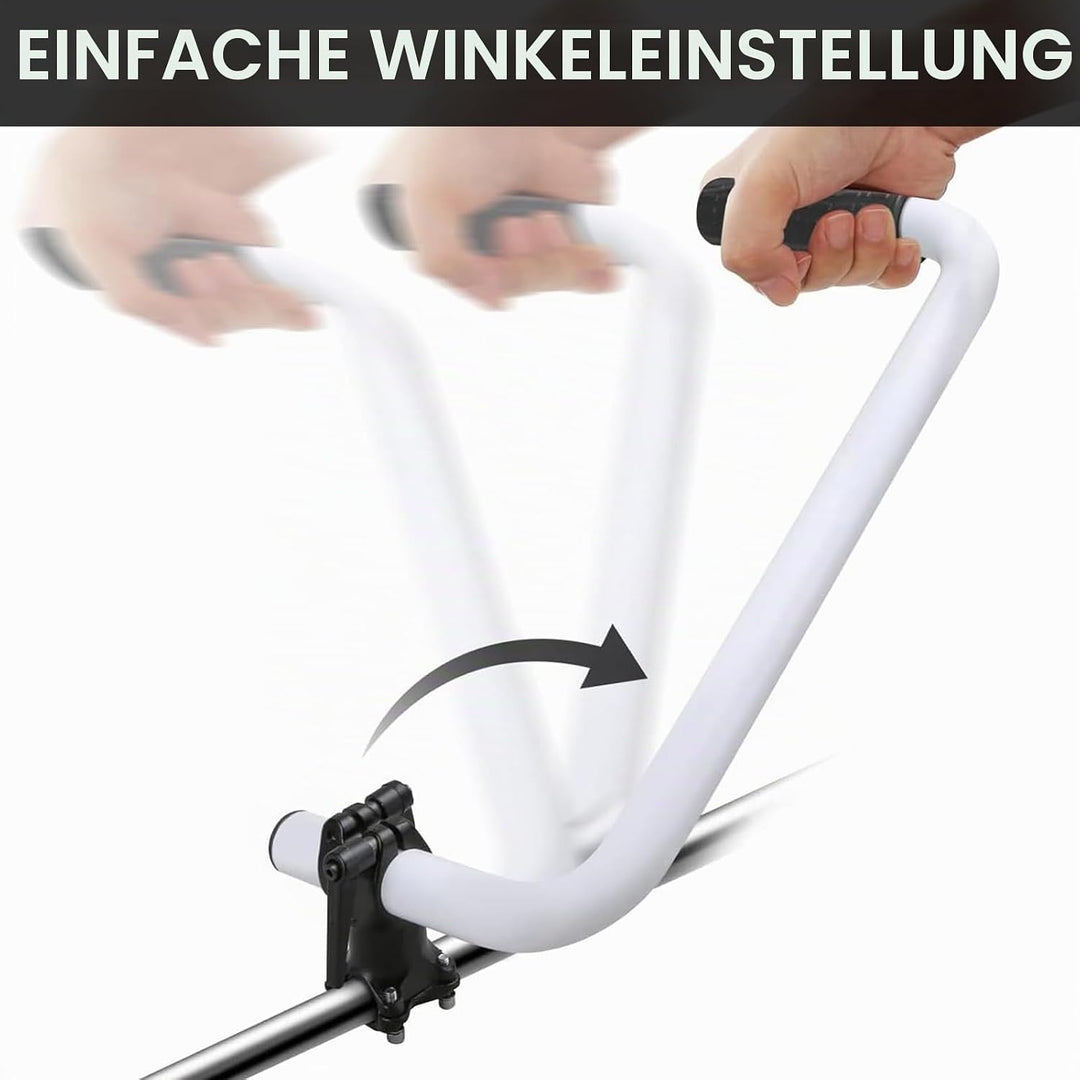 Trimmergriff, Rasentrimmer-Griff aus Aluminium, Ergonomischer Griff für Rasenmäher, Trimmer-Griffver