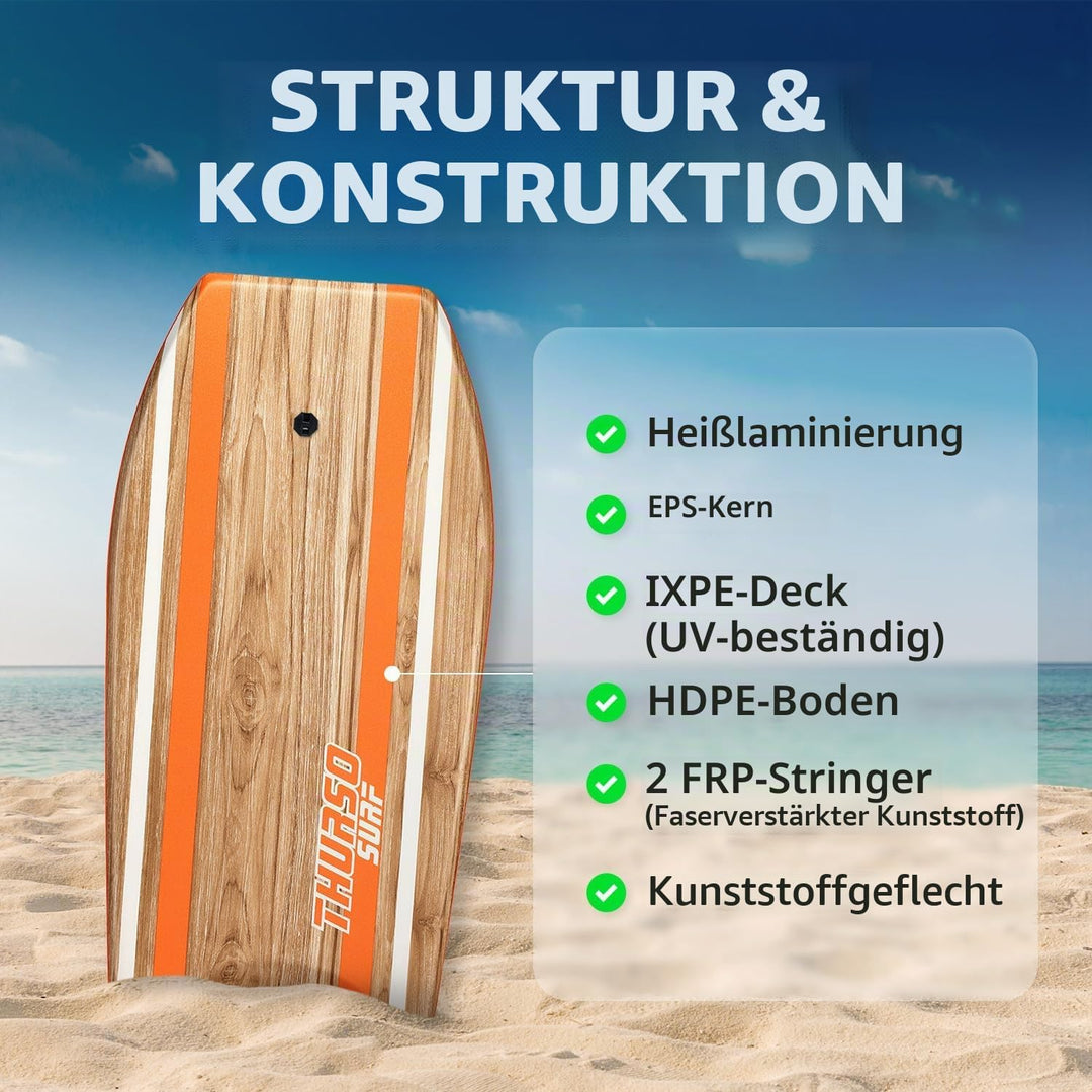 Thurso SURF Quill Bodyboard 107 cm tangerine, 107 cm tangerine
