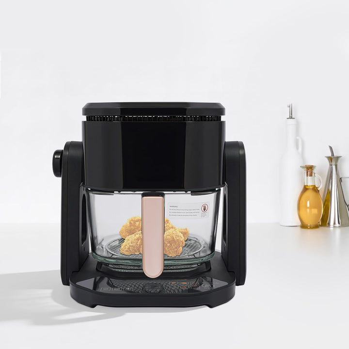 Heissluftfritteuse 4,5L LCD sehr leise spülmaschinenfest | zu Hause in Restaurants, Schulen, Kantine