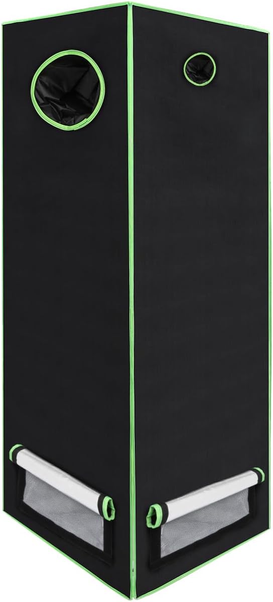 Schwarz-grünes Gewächshaus-Pflanzenzelt, 60*60*180 cm 600D Oxford Grow Tent, Zuchtzelte für hydrokul