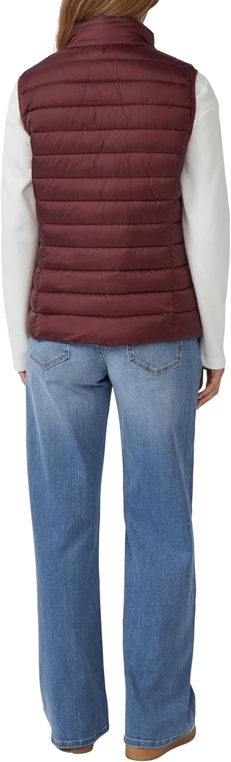 s.Oliver Herren Steppweste – Slim Fit, leicht gefüttert, Stehkragen – Funktional für Outdoor, Überga