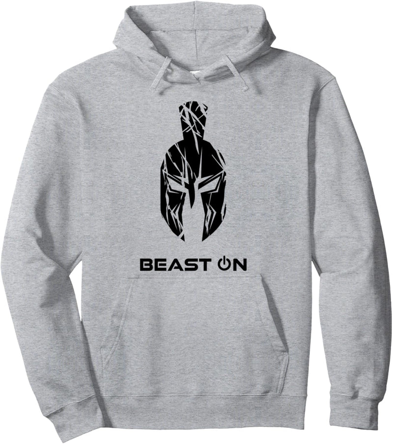 Spartaner Helm Gladiator Helm | Spartan Beast ON weisses Pullover Hoodie