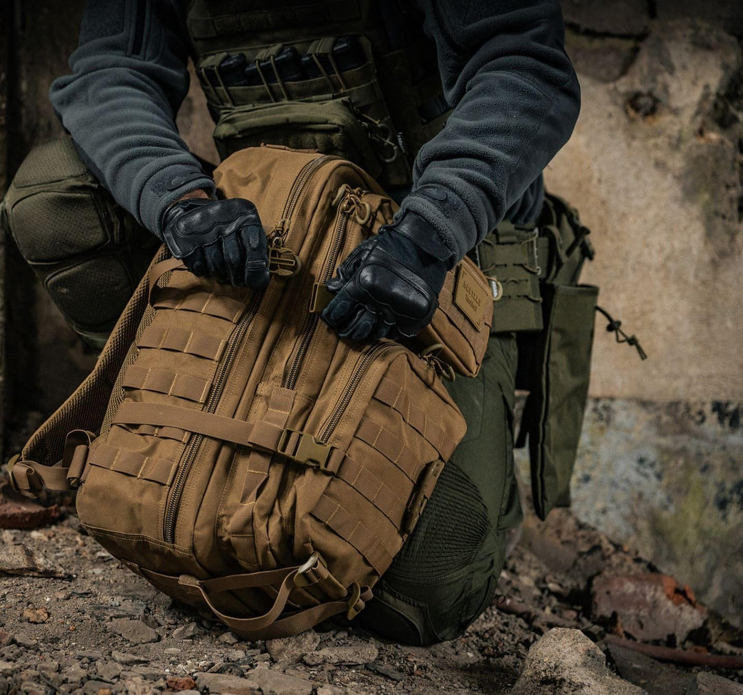 Tactical Polygon Large 36L Taktischer Rucksack – Coyote | Militär & Outdoor Rucksack Herren | Mit MO