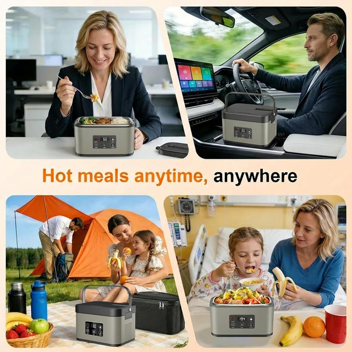 1,5-Liter-Lunchboxen mit Heizfunktion für Erwachsene – verbesserte elektrische Lunchbox mit Heizfunk