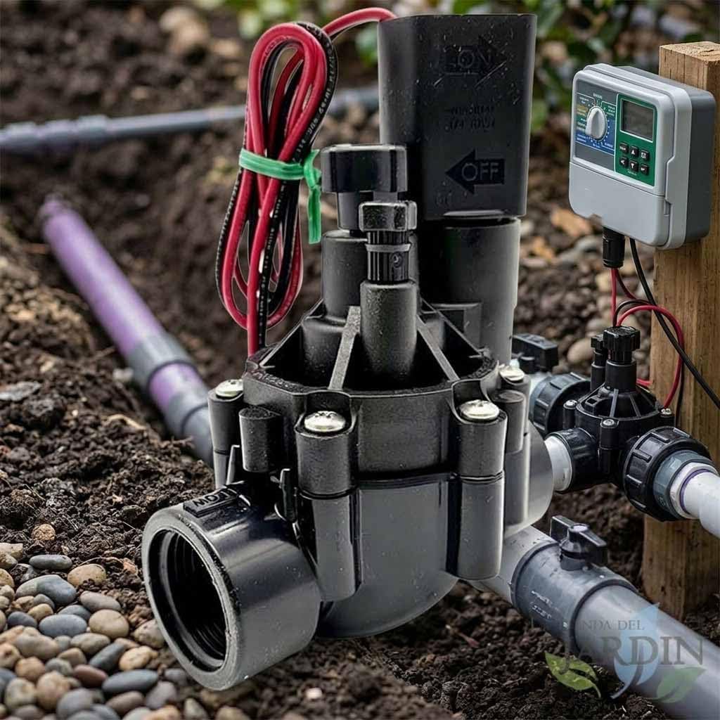 Elektrisches Ventil für Bewässerung, 2,4 cm (1 Zoll), 9 V, mit 100 DVF-Regler, funktioniert mit Prog