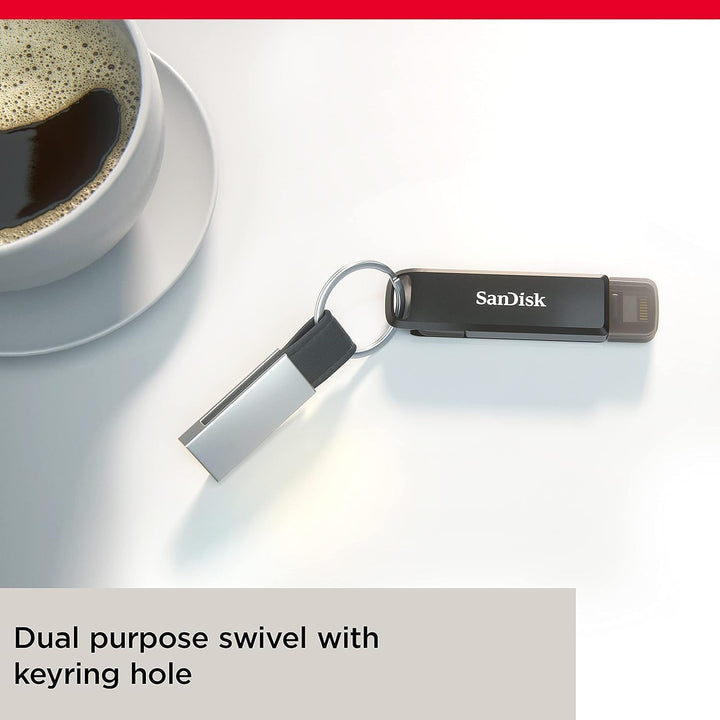 SanDisk iXpand Luxe Flash-Laufwerk 2-in-1 iPhone Speicher 256 GB (iPad kompatibel, automatisches Bac