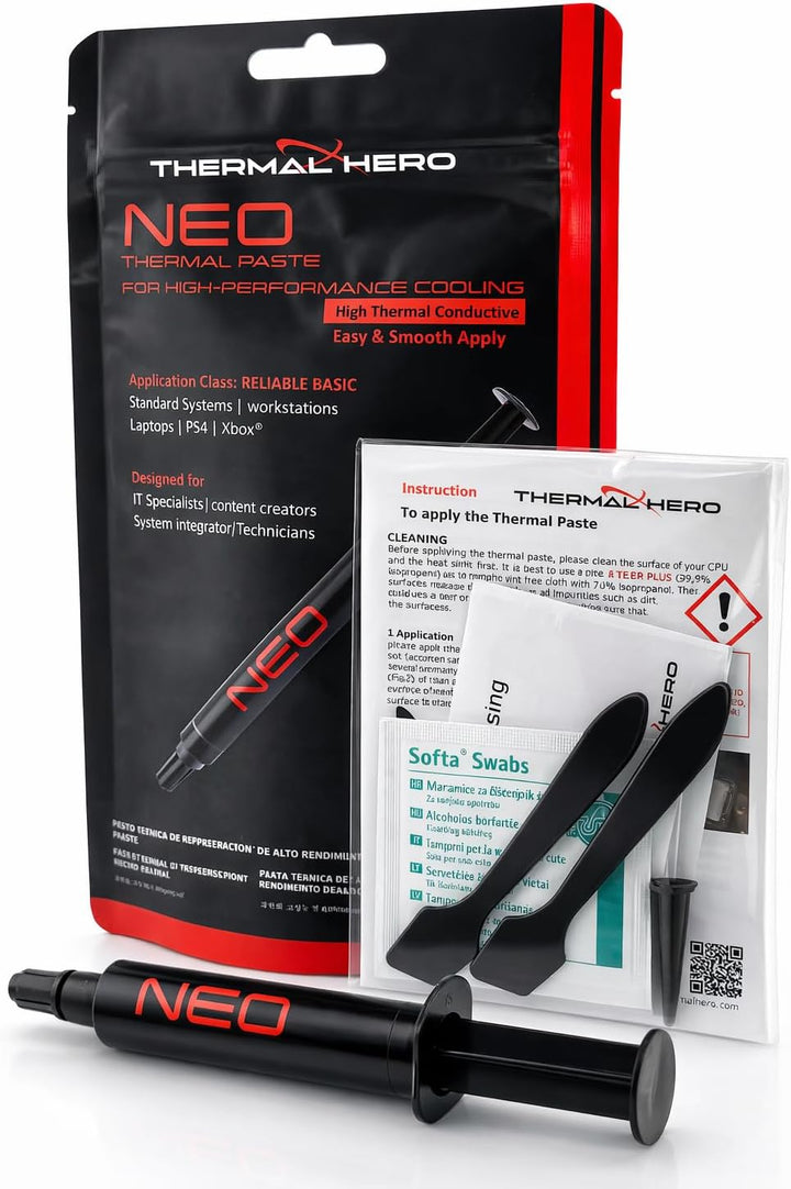 NEO Wärmeleitpaste 10g | Zuverlässige Thermal Paste für CPU GPU Gaming PC | für PS5, Laptop Konsolen