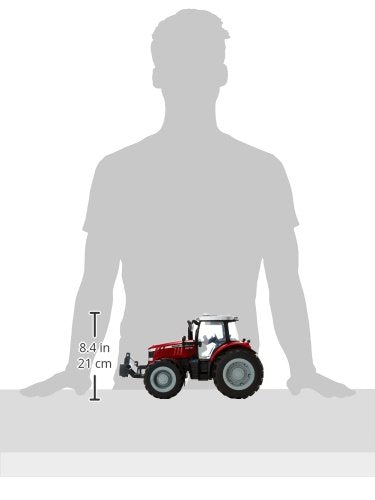 Britains Tomy Massey Ferguson 6613 - Kinder Traktor mit höhenverstellbarer Heckhydraulik - hochwerti
