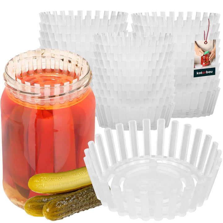 KOTARBAU® 30er Set Gärgewicht für Einmachgläser ⌀ 100 mm Polypropylen Gärgewichte Gärdeckel Einmachh