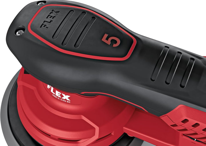 Flex 230/CEE Exzenterschleifer ORE 5-150 EC Set (Schleifmaschine inkl. Koffer + Zubehör, 400 Watt, H