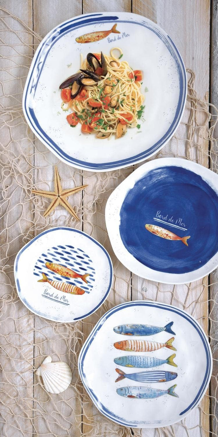 CREAFLOR HOME 6er Set Frühstücksteller, Kuchenteller Maritim Bord DE MER D. 21cm Easy Life