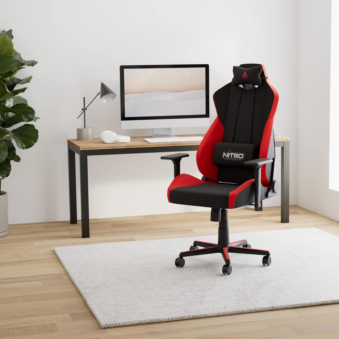 NITRO CONCEPTS S300 Gamingstuhl - Ergonomischer Bürostuhl Schreibtischstuhl Chefsessel Bürostuhl Pc