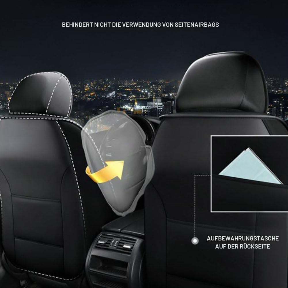 Autositzbezüge Auto Vordersitz 2 Stück Set Autositzbezüge Leder Universal Set Geeignet Für Mitsubish