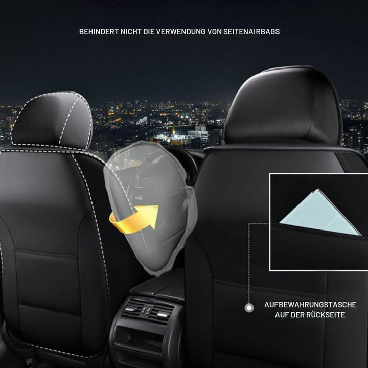 Autositzbezüge Auto Vordersitz 2 Stück Set Autositzbezüge Leder Universal Set Geeignet Für Mitsubish