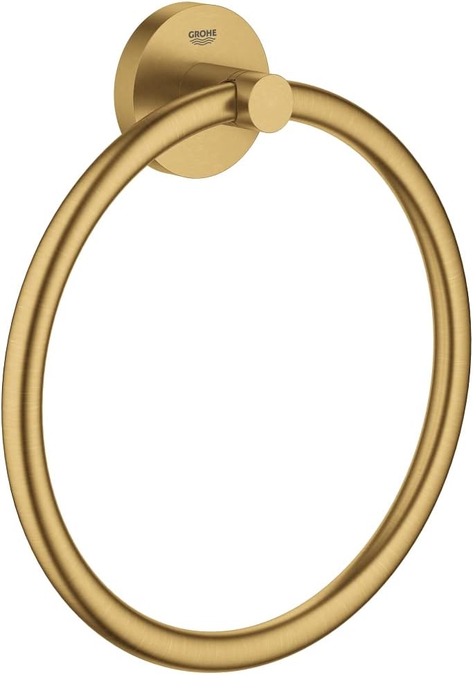 GROHE 40365GN1 Essentials-Handtuchring, gebürstet, Cool Sunrise Brushed Cool Sunrise, Brushed Cool S