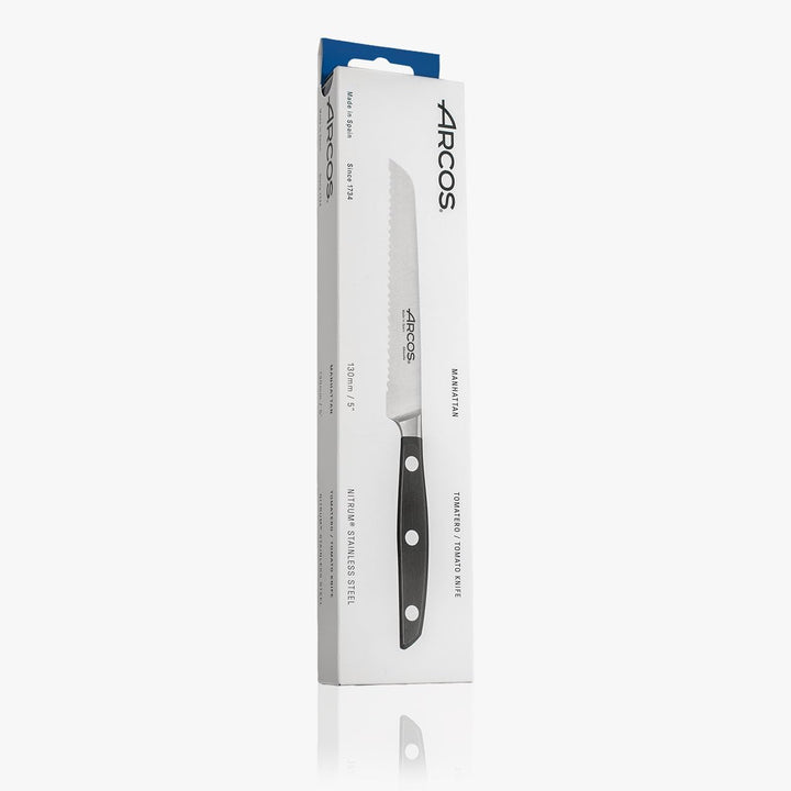 Arcos Serie Manhattan - Tomatenmesser - Klinge aus Nitrum geschmiedetem Edelstahl 130 mm - HandGriff