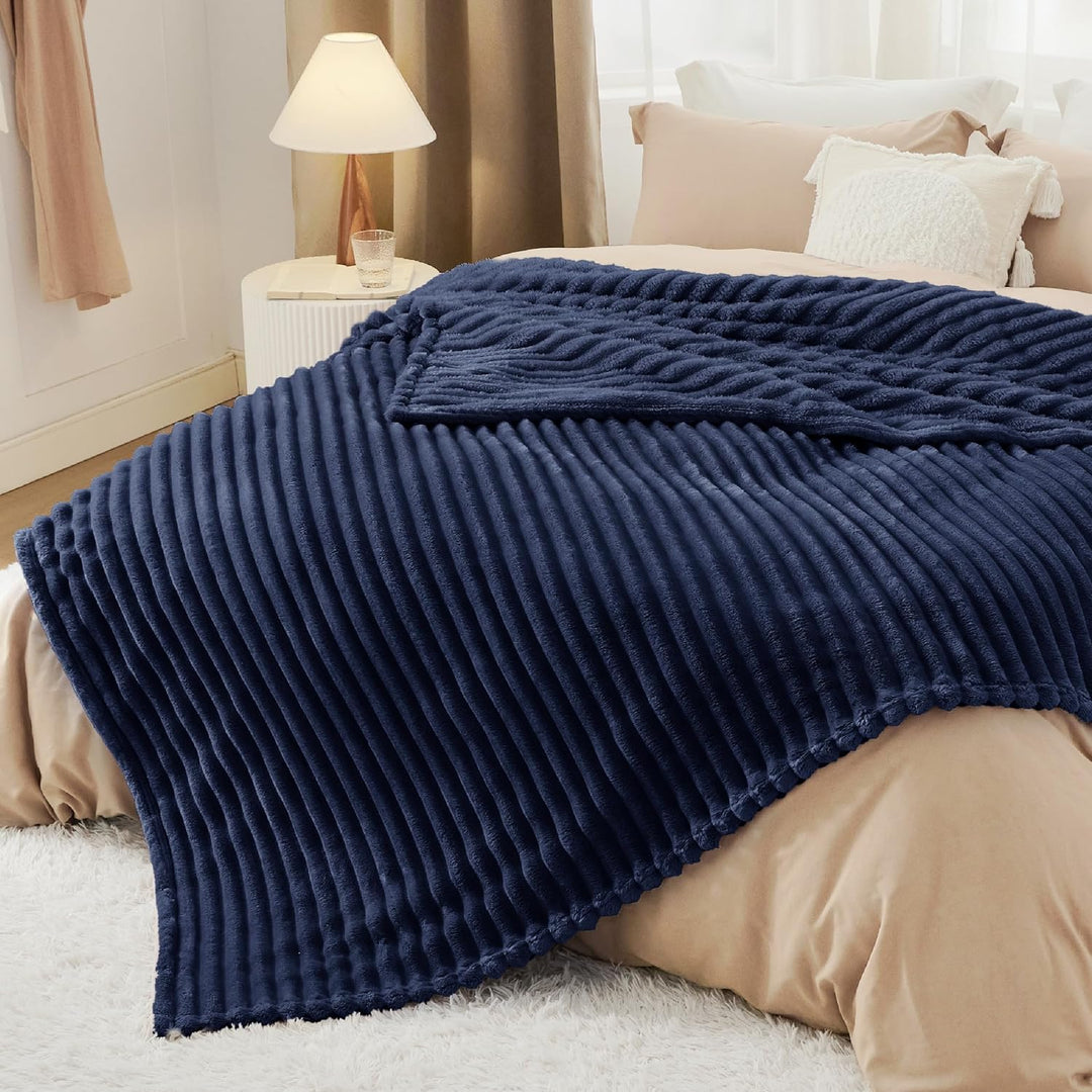 BEDSURE Kuscheldecke Flauschig Decke Fleecedecke – Weiche Warme Grobe Korddecke Gemütlicher Sofadeck
