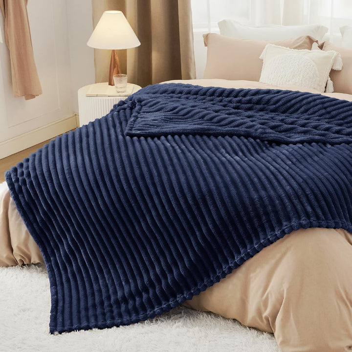 BEDSURE Kuscheldecke Flauschig Decke Fleecedecke – Weiche Warme Grobe Korddecke Gemütlicher Sofadeck