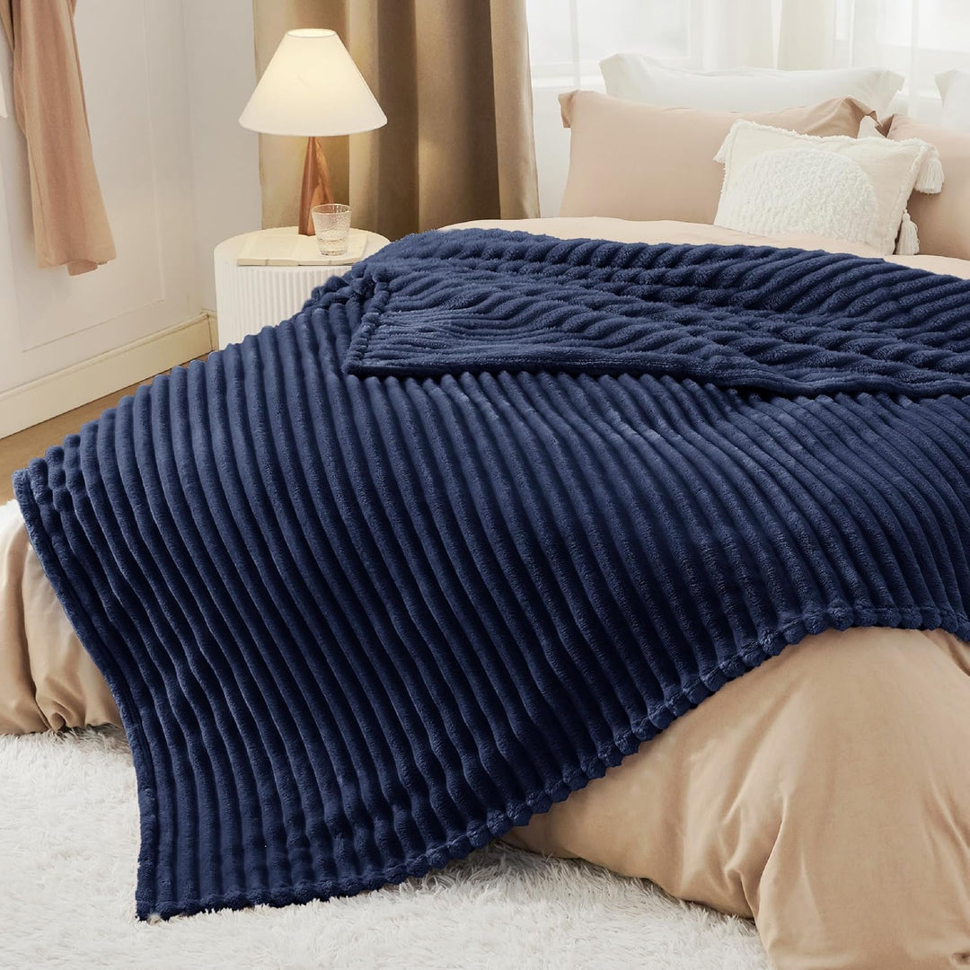 BEDSURE Kuscheldecke Flauschig Decke Fleecedecke – Weiche Warme Grobe Korddecke Gemütlicher Sofadeck