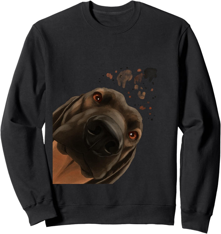 Neugieriger Hund Bayerischer Gebirgsschweisshund Sweatshirt