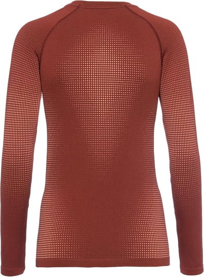 Odlo Damen Performance Warm Eco_196191 Funktionsunterwäsche Langarm Shirt XS Spiced Apple, XS Spiced