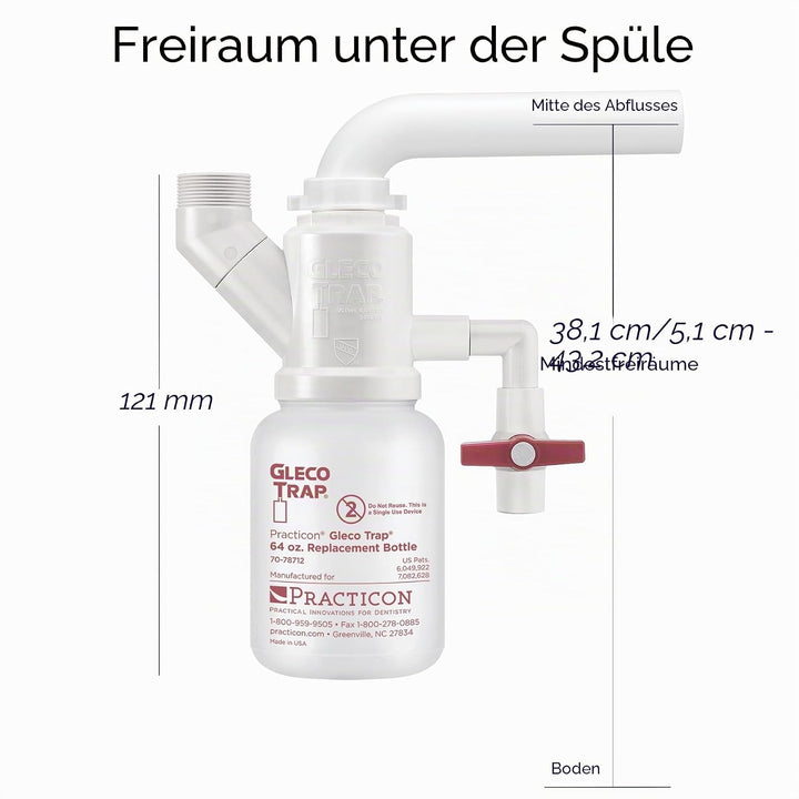 Practicon 7078713 Gleco Trap System, 64 oz.