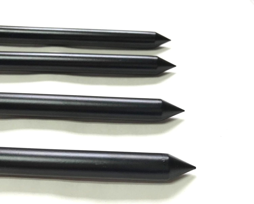 4 x 30-50 cm schwarze Karpfen-Grob-Aluminium-Banksticks Banksticks Banksticks Angeldeckel