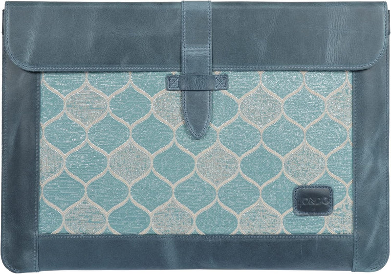 Londo Echtleder Tasche, Hülle für MacBook Pro – 15 & 16 Zoll Kompatibel mit M1 und 2020 Model (Blau)
