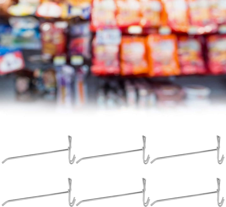 30 Stück Regalhaken, Schwerlast Supermarkt Haken Eisengitter Regal Haken Schmuck Display Regal Haken