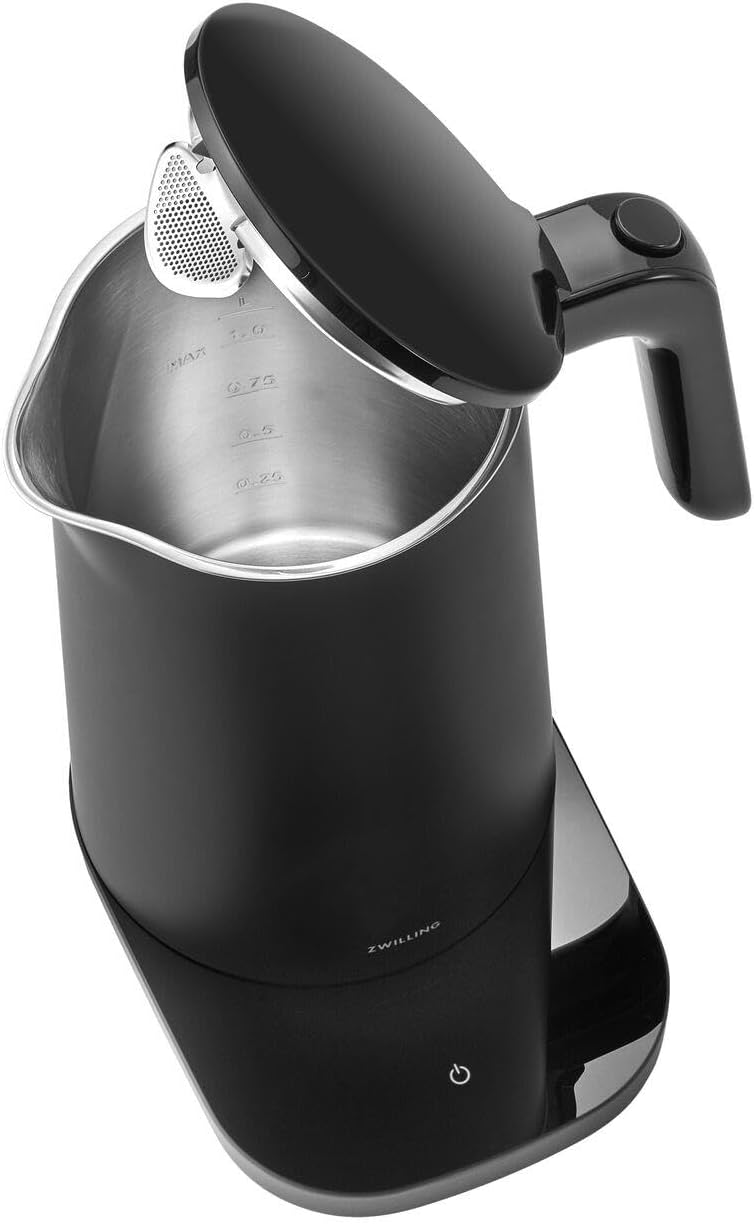 ZWILLING ENFINIGY Wasserkocher Pro mit 6 Temperatureinstellungen, Warmhaltefunktion, Edelstahl-Behäl