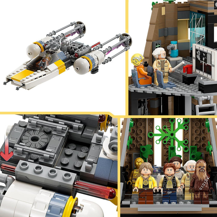 LEGO 75365 Star Wars: Eine Neue Hoffnung Rebellenbasis auf Yavin 4 mit 10 Minifiguren, darunter Luke