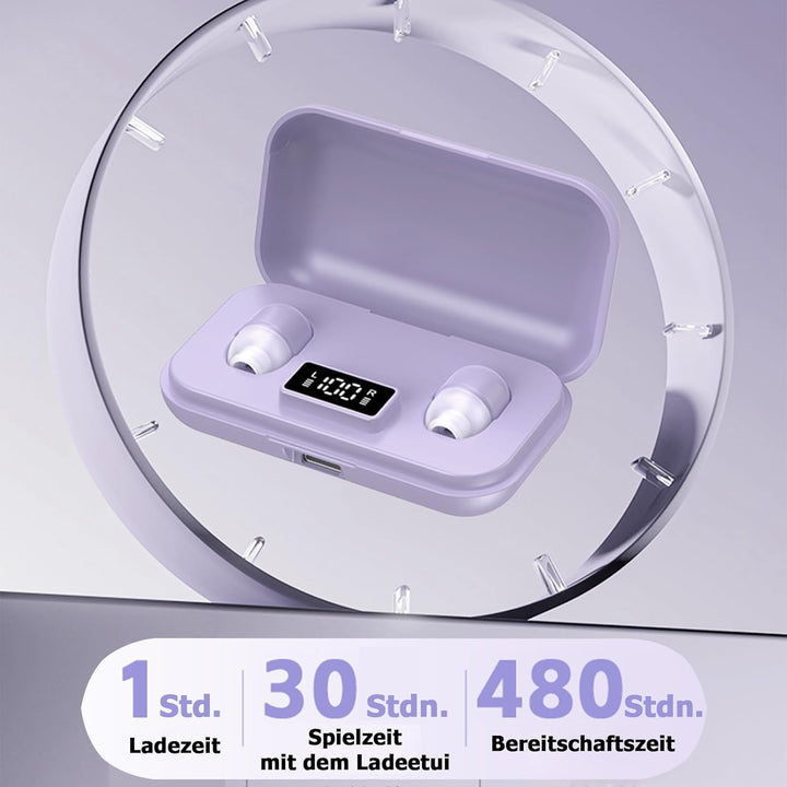 Xmenha Mini in Ear Schlaf Kopfhörer Bluetooth Klein Kabellos Unsichtbare Kopfhörer zum Schlafen für