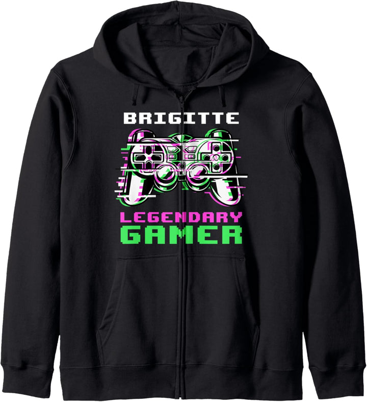 Brigitte - Legendary Gamer - Personalisiert Kapuzenjacke
