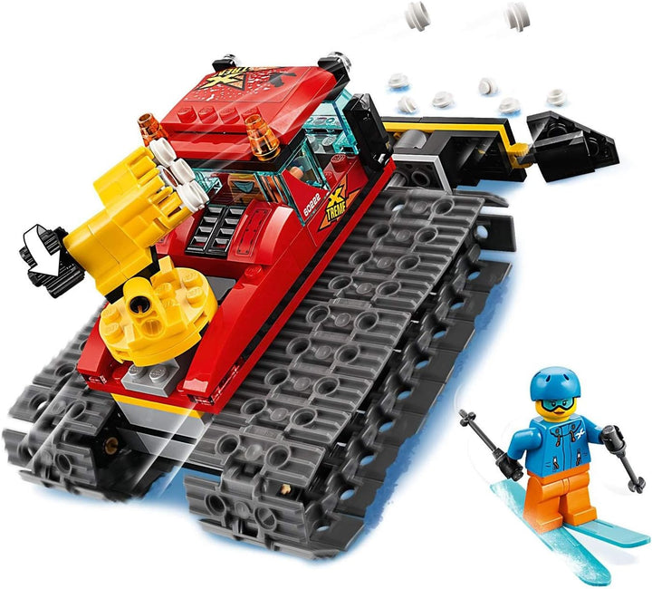 LEGO 60222 City Pistenraupe, Bauspielzeug mit 2 Minifiguren, Winter-Sets für Kinder