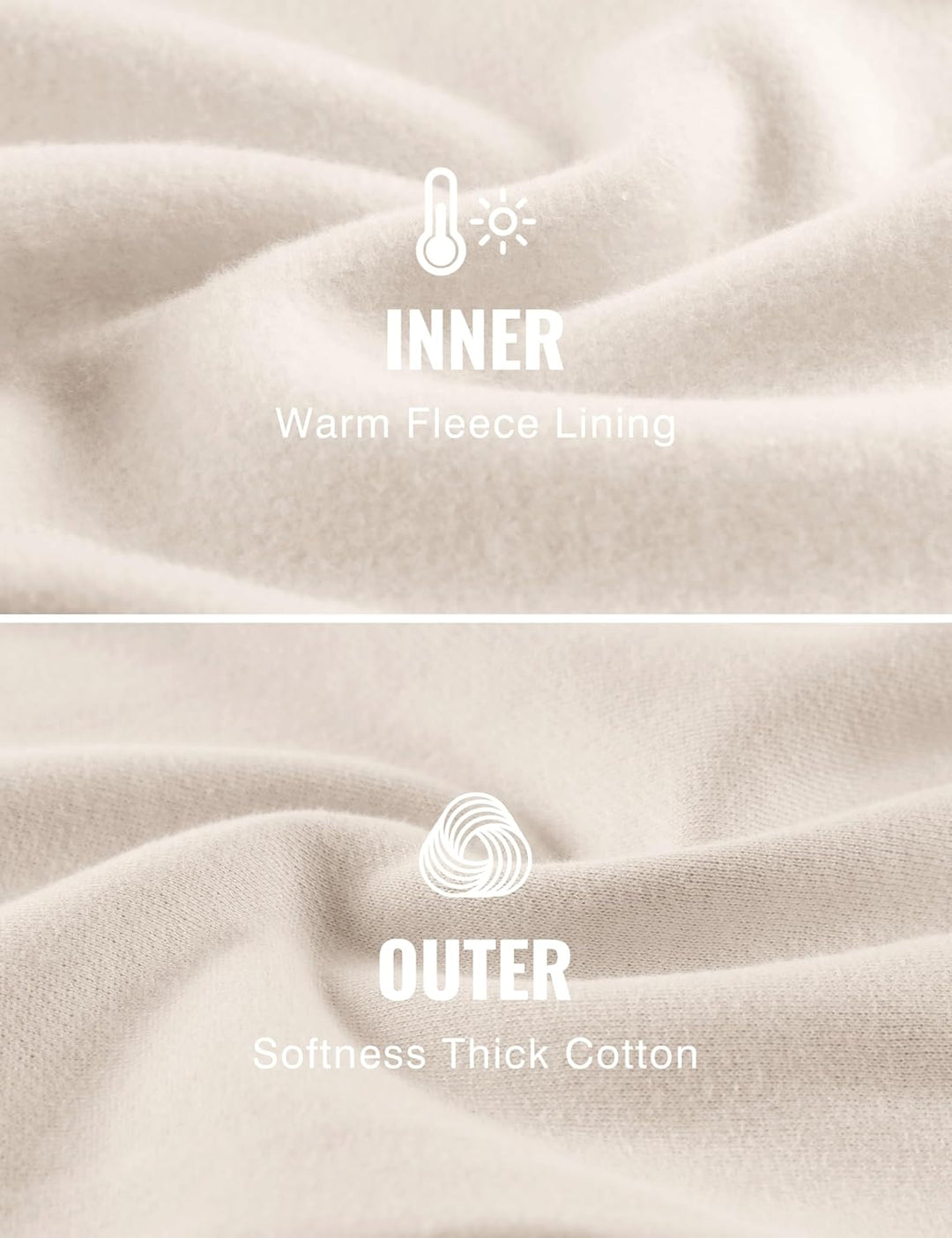 CRZ YOGA Damen Jogginghose Gefütterte Baumwolle Joggers Soft Freizeithose Winter Lounge Hosen mit Ta